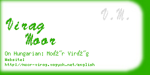virag moor business card
